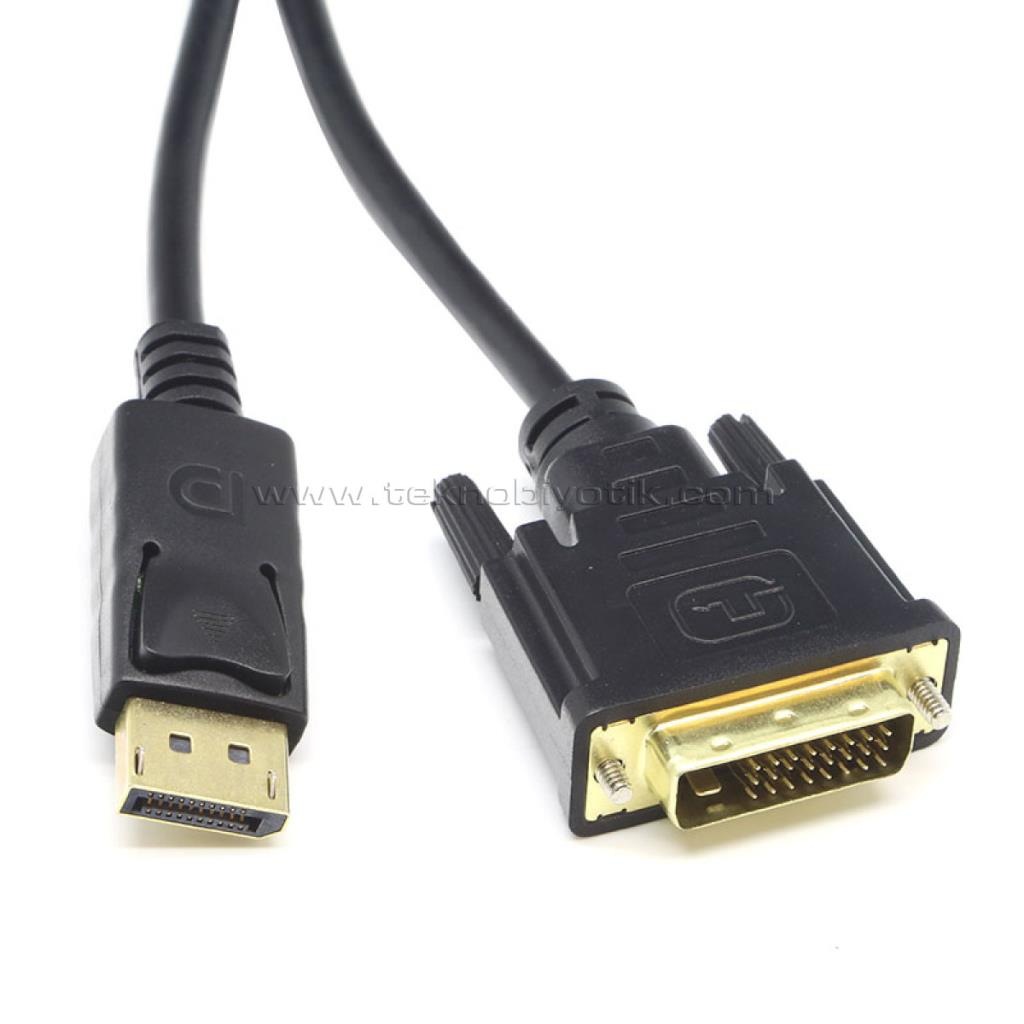 Dark 1.8 Metre Display Port - DVI Kablosu (Erkek/Erkek) Dark 1.8 Metre Display Port - DVI Kablosu (Erkek/Erkek)