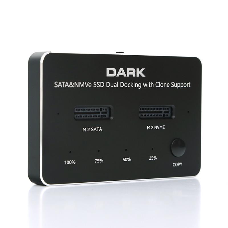 Dark M.2 NVMe, M2 SATA SSD Klon Destekli Disk İstasyonu DK-AC-DSDM2C Dark M.2 NVMe, M2 SATA SSD Klon Destekli Disk İstasyonu DK-AC-DSDM2C