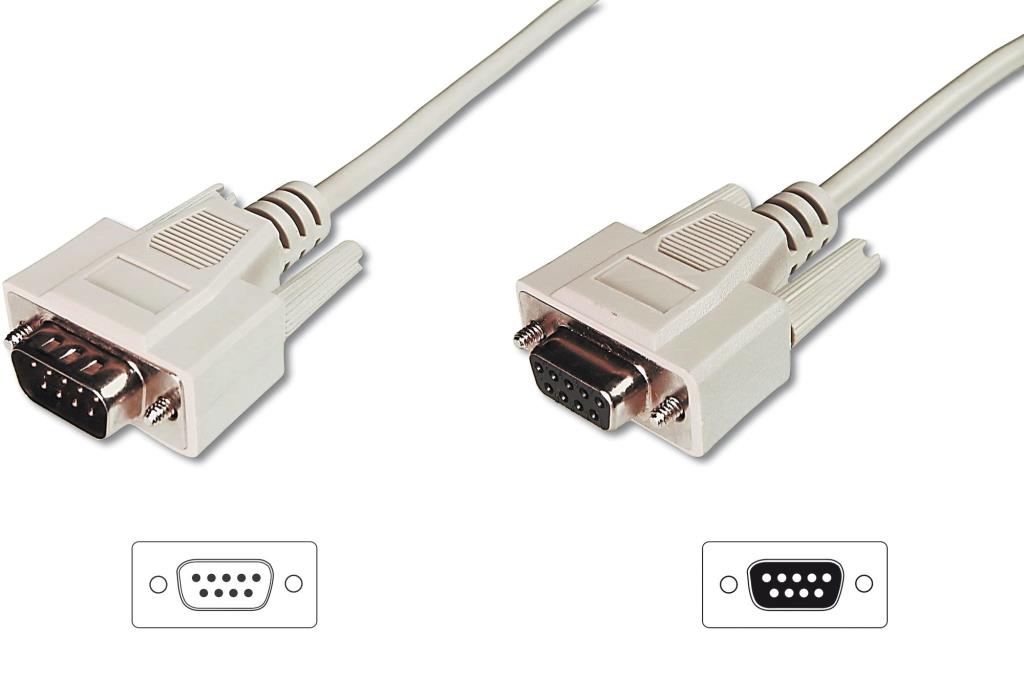 Digitus AK-610202-020-E Seri RS232 Erkek Dişi Data kablo, Rs232 Uzatma Kablo Digitus AK-610202-020-E Seri RS232 Erkek Dişi Data kablo, Rs232 Uzatma Kablo