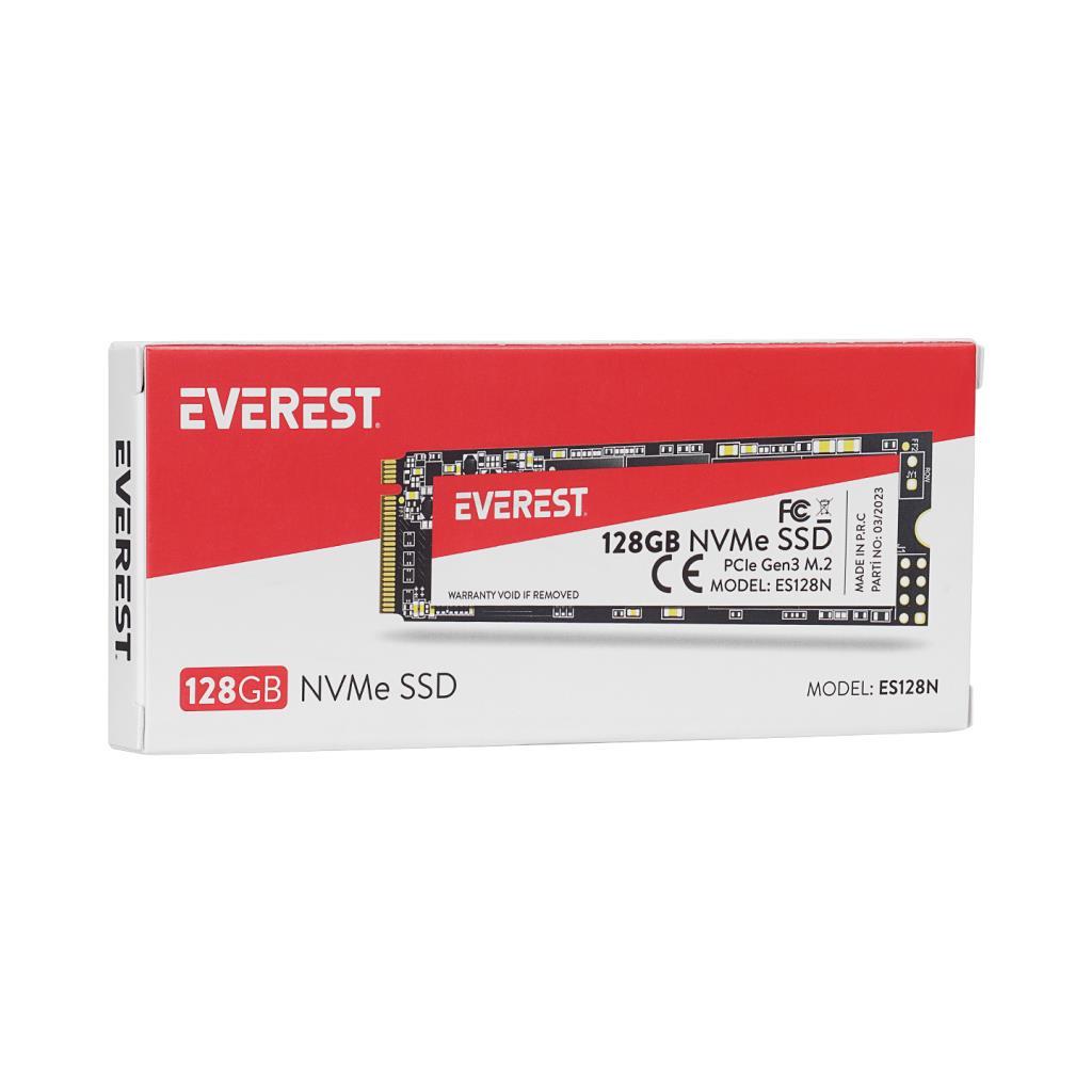 Everest ES128N 128GB 3D NAND Flash 1400MB/1200MB PCIe Gen3 NVMe M.2 SSD (Solid State Drive) Everest ES128N 128GB 3D NAND Flash 1400MB/1200MB PCIe Gen3 NVMe M.2 SSD (Solid State Drive)
