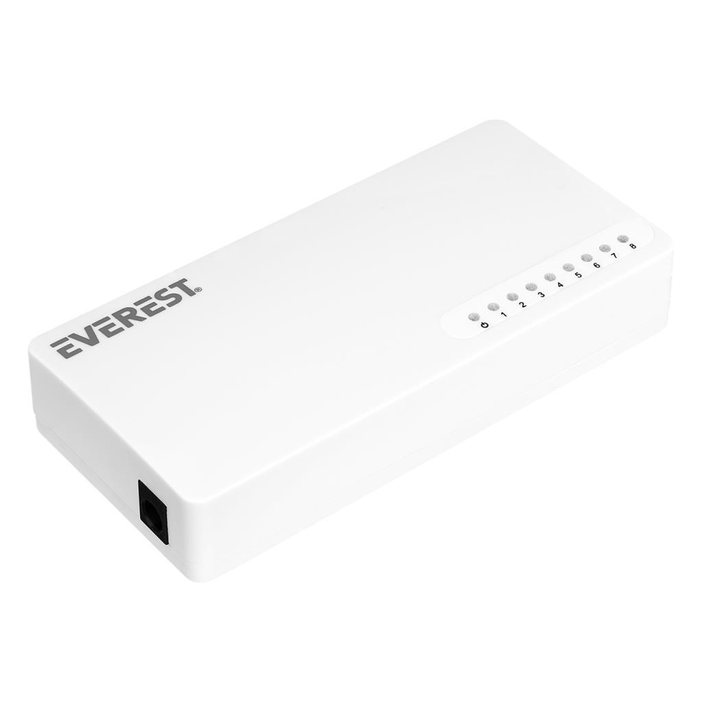 Everest EVERLINK ESF208 8 Port 10/100Mbps RTL8309 Chipset Fast Ethernet Masaüstü Switch Hub Everest EVERLINK ESF208 8 Port 10/100Mbps RTL8309 Chipset Fast Ethernet Masaüstü Switch Hub