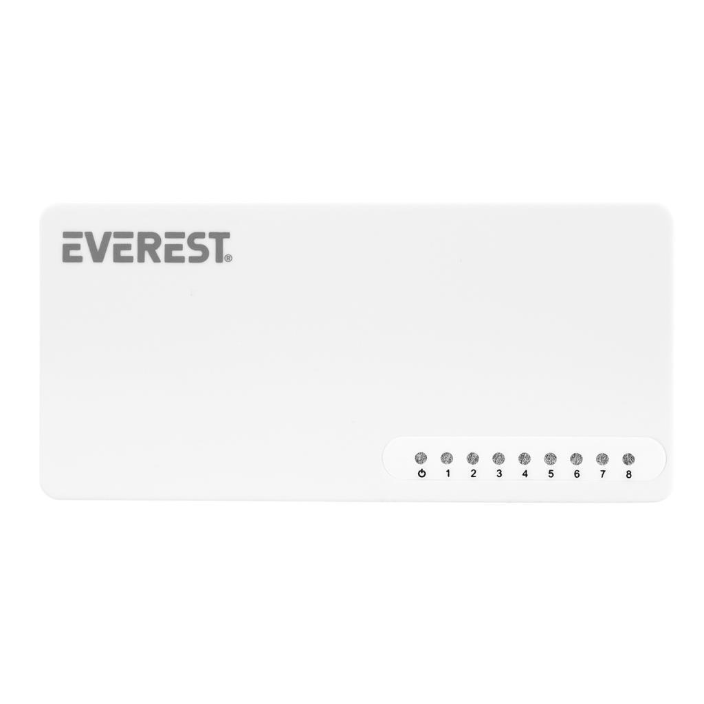 Everest EVERLINK ESF208 8 Port 10/100Mbps RTL8309 Chipset Fast Ethernet Masaüstü Switch Hub Everest EVERLINK ESF208 8 Port 10/100Mbps RTL8309 Chipset Fast Ethernet Masaüstü Switch Hub