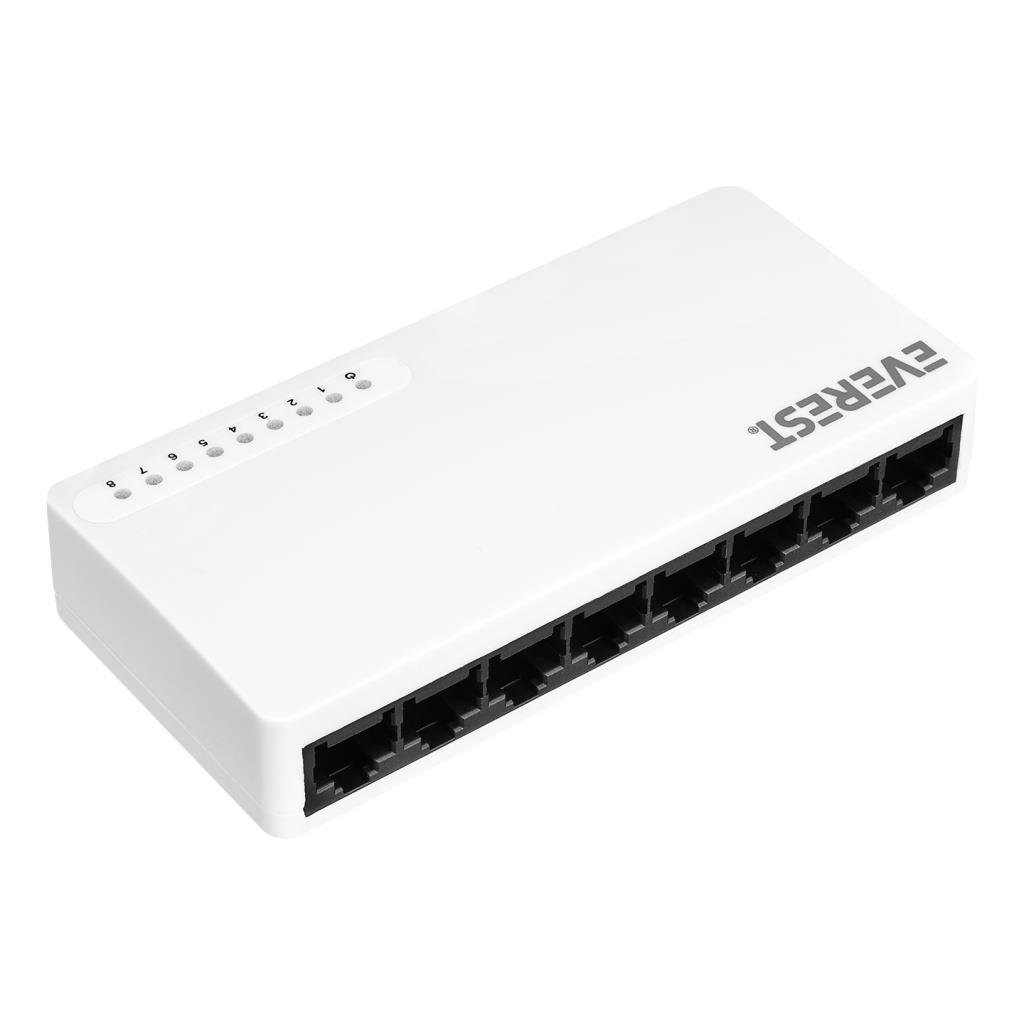 Everest EVERLINK ESF208 8 Port 10/100Mbps RTL8309 Chipset Fast Ethernet Masaüstü Switch Hub Everest EVERLINK ESF208 8 Port 10/100Mbps RTL8309 Chipset Fast Ethernet Masaüstü Switch Hub