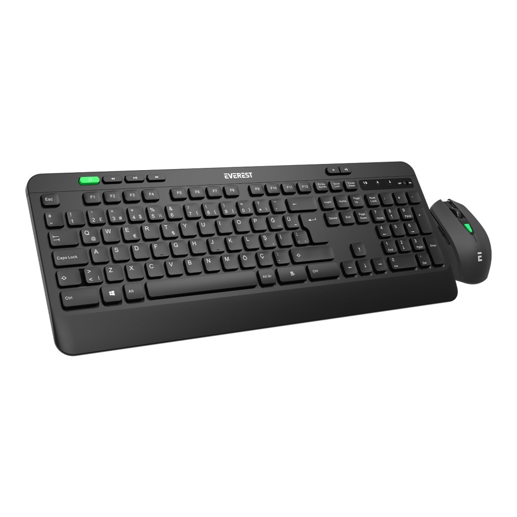 Everest KM-2620 Siyah Usb Sessiz Switch İnce Kablosuz Q Multimedia Klavye + Mouse Set Everest KM-2620 Siyah Usb Sessiz Switch İnce Kablosuz Q Multimedia Klavye + Mouse Set