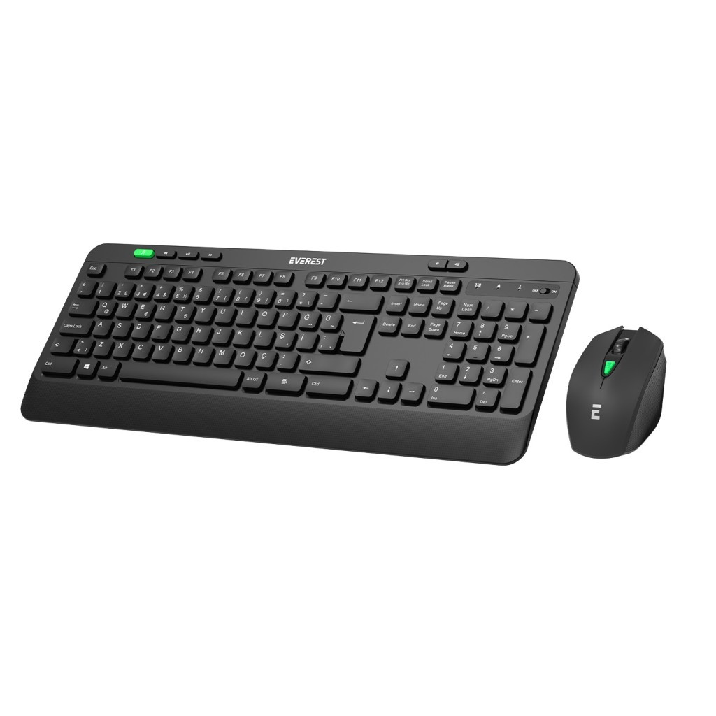 Everest KM-2620 Siyah Usb Sessiz Switch İnce Kablosuz Q Multimedia Klavye + Mouse Set Everest KM-2620 Siyah Usb Sessiz Switch İnce Kablosuz Q Multimedia Klavye + Mouse Set
