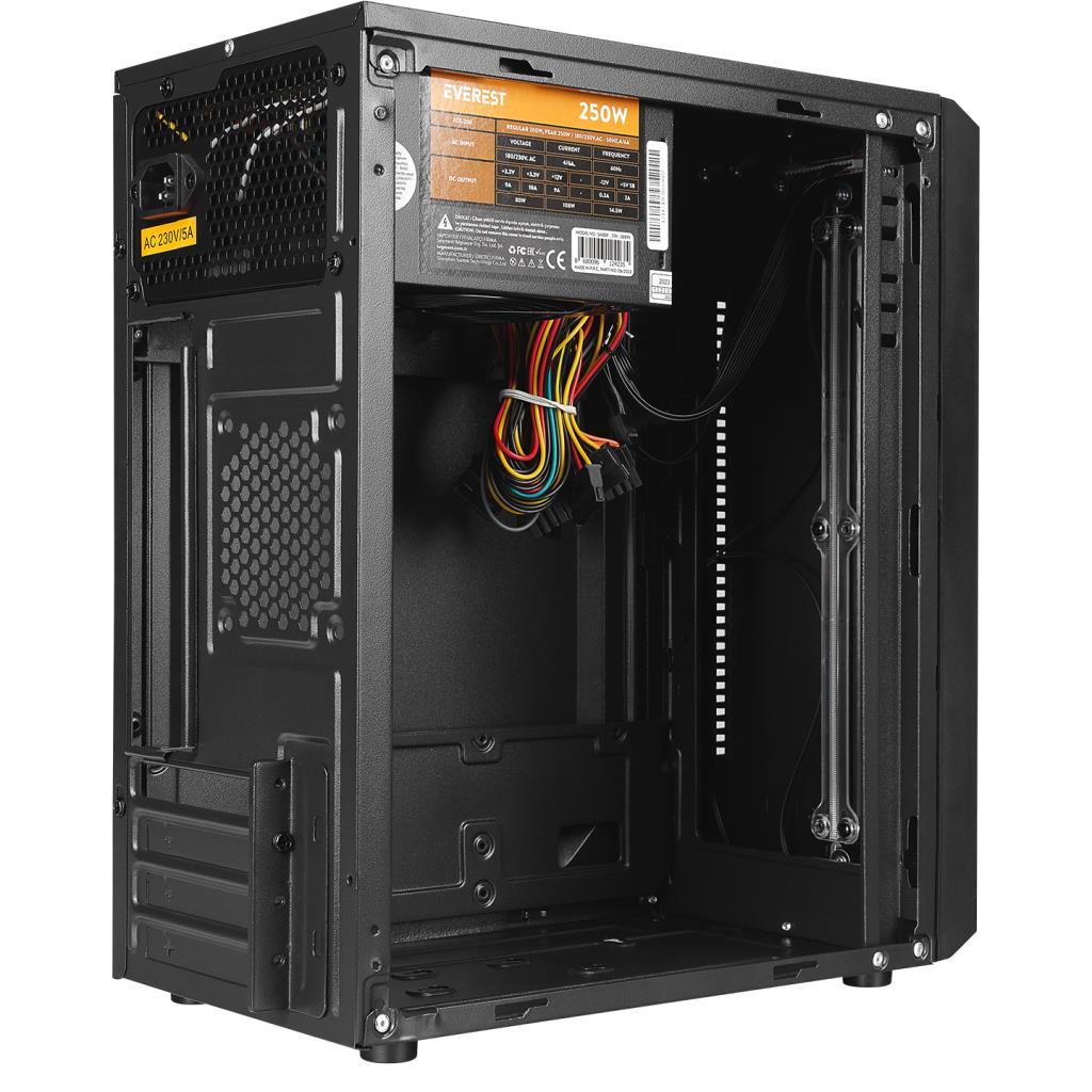 Everest SABER RGB Led Şeritli Peak 250W Akrilik Yan Panel Mini-T Gaming Oyuncu Kasası Everest SABER RGB Led Şeritli Peak 250W Akrilik Yan Panel Mini-T Gaming Oyuncu Kasası