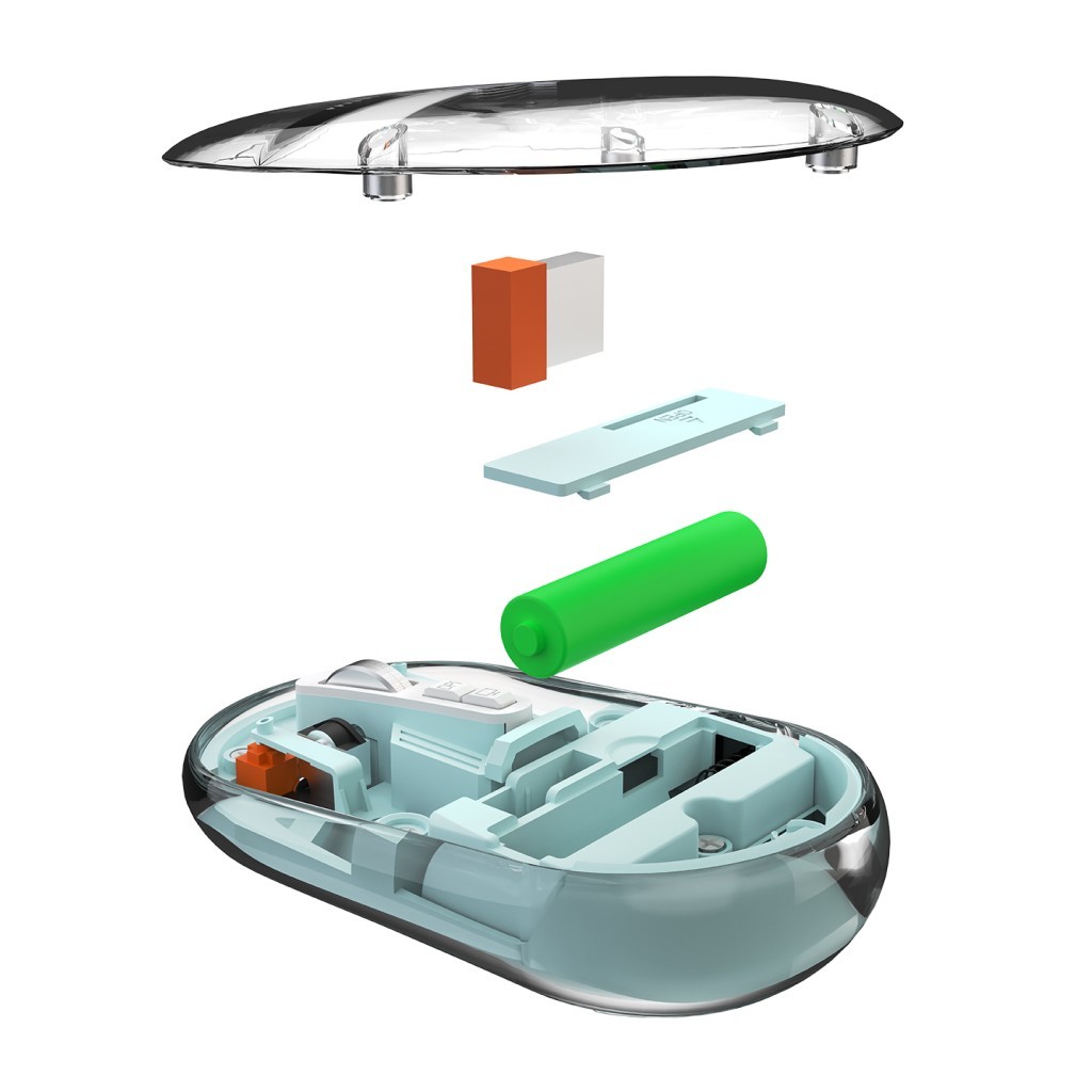Everest SM-BT29 Glassy Mavi Transparan 2in1 Bluetooth ve 2.4GHz Kablosuz Mouse Everest SM-BT29 Glassy Mavi Transparan 2in1 Bluetooth ve 2.4GHz Kablosuz Mouse