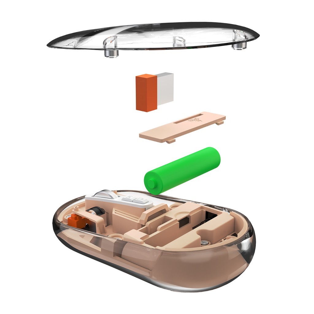 Everest SM-BT29 Glassy Rose Gold Transparan 2in1 Bluetooth ve 2.4GHz Kablosuz Mouse Everest SM-BT29 Glassy Rose Gold Transparan 2in1 Bluetooth ve 2.4GHz Kablosuz Mouse