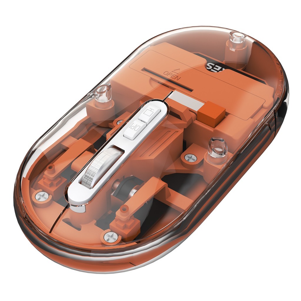 Everest SM-BT29 Glassy Turuncu Transparan 2in1 Bluetooth ve 2.4GHz Kablosuz Mouse Everest SM-BT29 Glassy Turuncu Transparan 2in1 Bluetooth ve 2.4GHz Kablosuz Mouse