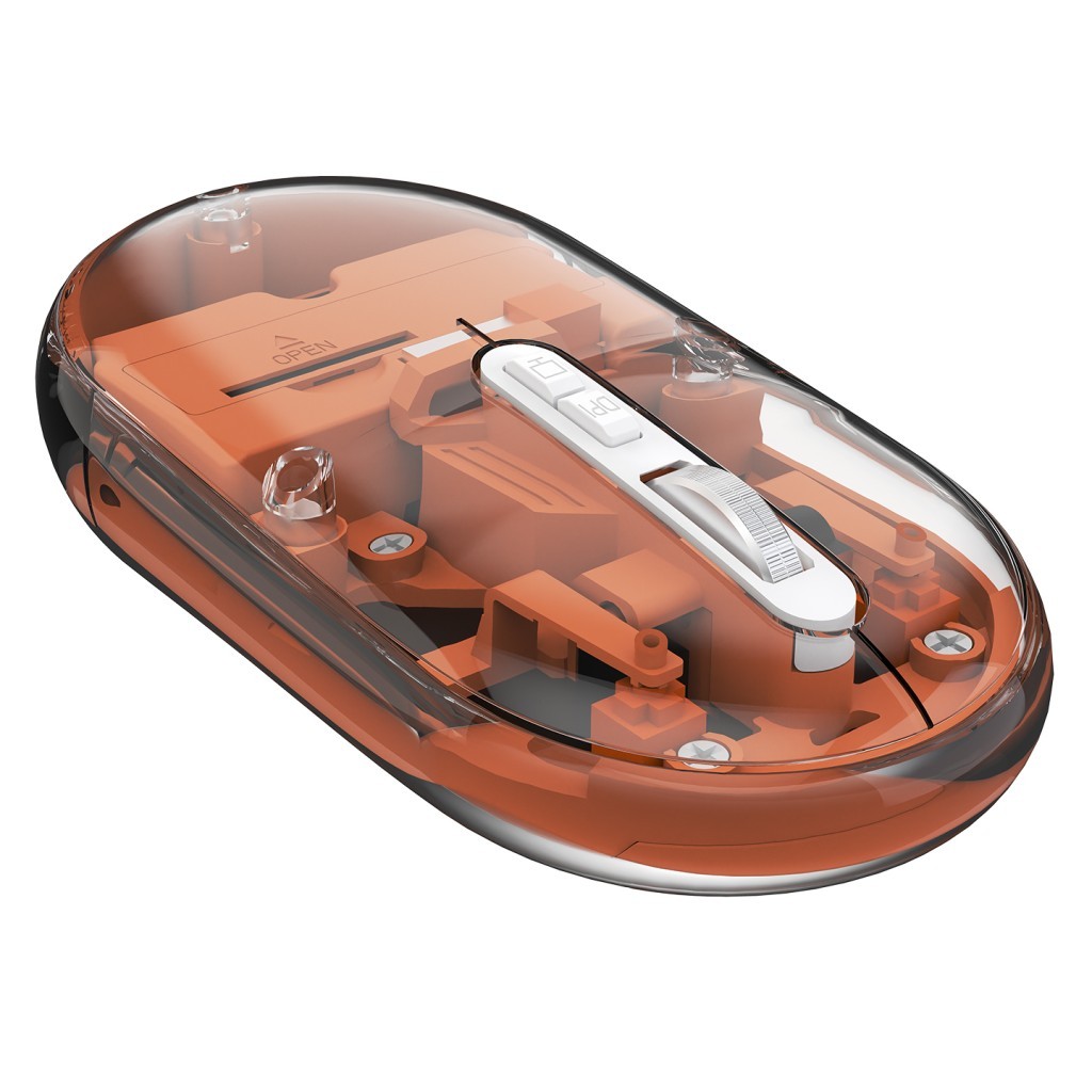 Everest SM-BT29 Glassy Turuncu Transparan 2in1 Bluetooth ve 2.4GHz Kablosuz Mouse Everest SM-BT29 Glassy Turuncu Transparan 2in1 Bluetooth ve 2.4GHz Kablosuz Mouse
