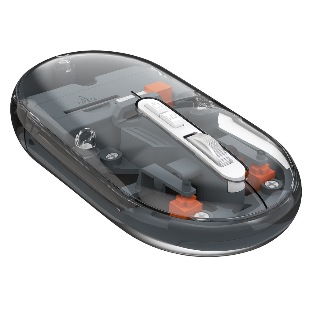 Everest SM-BT29 Glassy Usb Gri Transparan 2in1 Bluetooth ve 2.4GHz Kablosuz Mouse Everest SM-BT29 Glassy Usb Gri Transparan 2in1 Bluetooth ve 2.4GHz Kablosuz Mouse