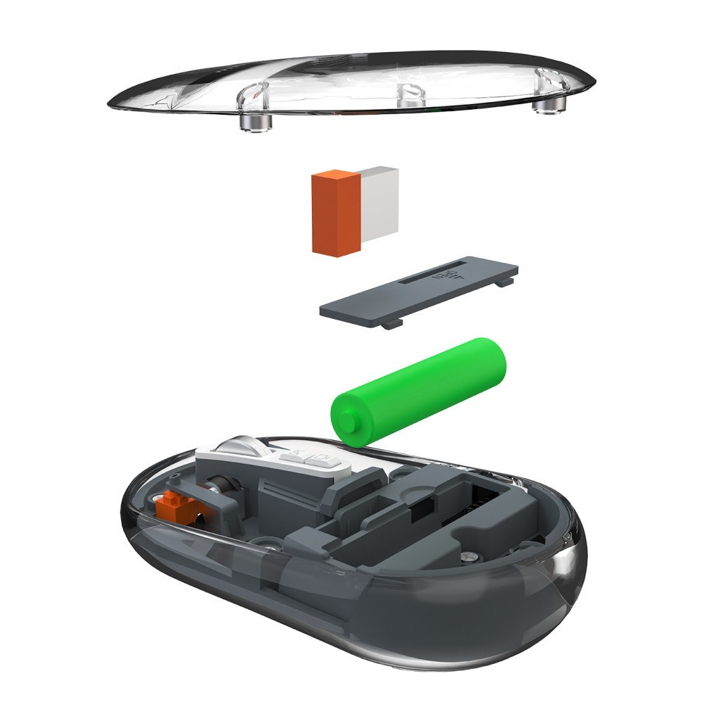 Everest SM-BT29 Glassy Usb Gri Transparan 2in1 Bluetooth ve 2.4GHz Kablosuz Mouse Everest SM-BT29 Glassy Usb Gri Transparan 2in1 Bluetooth ve 2.4GHz Kablosuz Mouse