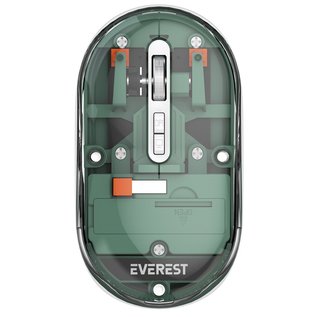 Everest SM-BT29 Glassy Yeşil Transparan 2in1 Bluetooth ve 2.4GHz Kablosuz Mouse Everest SM-BT29 Glassy Yeşil Transparan 2in1 Bluetooth ve 2.4GHz Kablosuz Mouse