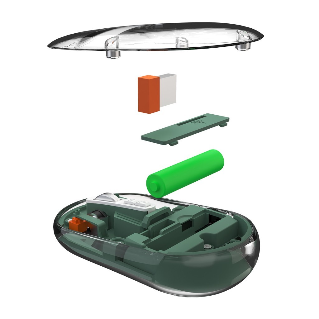 Everest SM-BT29 Glassy Yeşil Transparan 2in1 Bluetooth ve 2.4GHz Kablosuz Mouse Everest SM-BT29 Glassy Yeşil Transparan 2in1 Bluetooth ve 2.4GHz Kablosuz Mouse