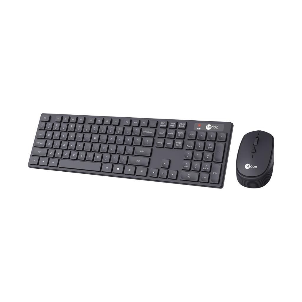 Lenovo Lecoo KM2001 Kablosuz Türkçe Q Klavye & Mouse Set Siyah Lenovo Lecoo KM2001 Kablosuz Türkçe Q Klavye & Mouse Set Siyah