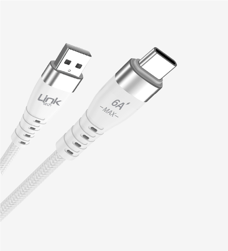 LinkTech K654 Premium 120W Örgülü Metal Başlı Tip-C Şarj Kablosu LinkTech K654 Premium 120W Örgülü Metal Başlı Tip-C Şarj Kablosu
