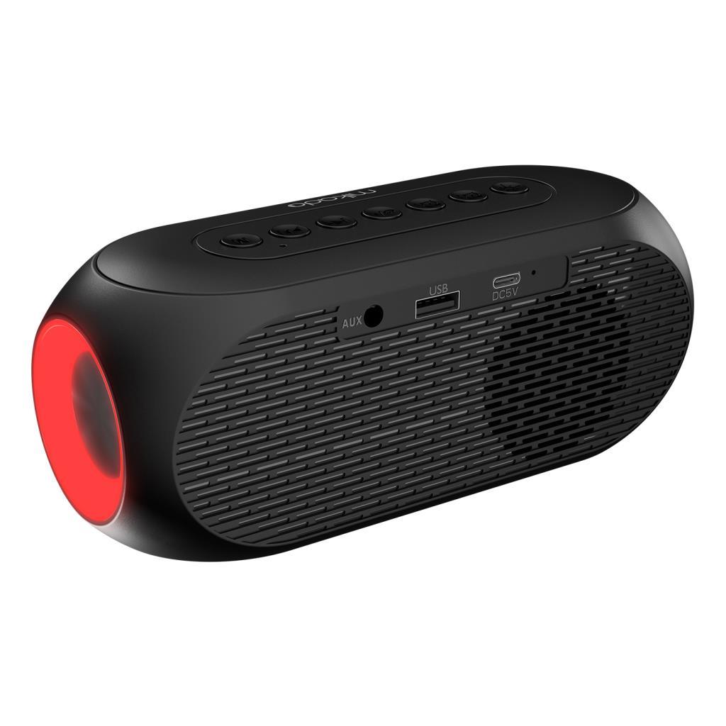 Mikado MD-W7 1200mAh 5W Siyah Bluetooth-Aux-Derece-Usb-FM Double Alarmlı Saat Speaker Mikado MD-W7 1200mAh 5W Siyah Bluetooth-Aux-Derece-Usb-FM Double Alarmlı Saat Speaker