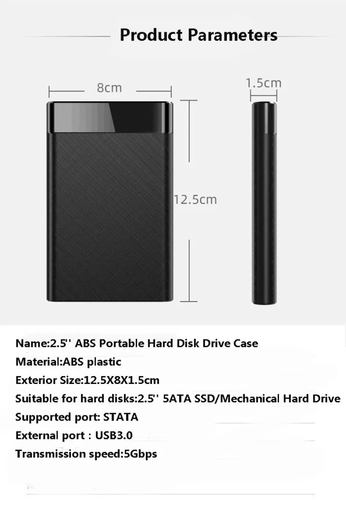 PrimeX PX-3200 Siyah USB3.0 Harddisk Kutusu, 2.5 PrimeX PX-3200 Siyah USB3.0 Harddisk Kutusu, 2.5