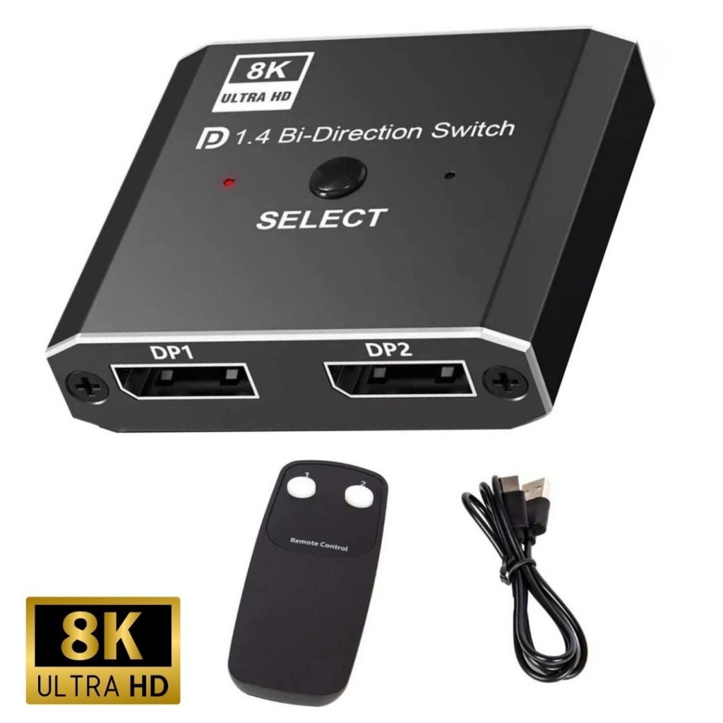 PrimeX PX-4284 8K DisplayPort Kumandalı Çift Yönlü Çoklayıcı Switch Splitter (2 PC-1 Monitör) PrimeX PX-4284 8K DisplayPort Kumandalı Çift Yönlü Çoklayıcı Switch Splitter (2 PC-1 Monitör)