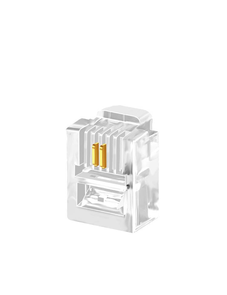 PrimeX PX-6P2C RJ11 2 pinli konnektör, RJ11 Jack, 6P2C Jack, RJ11 Telefon Kablo Ucu 100 lü Paket PrimeX PX-6P2C RJ11 2 pinli konnektör, RJ11 Jack, 6P2C Jack, RJ11 Telefon Kablo Ucu 100 lü Paket