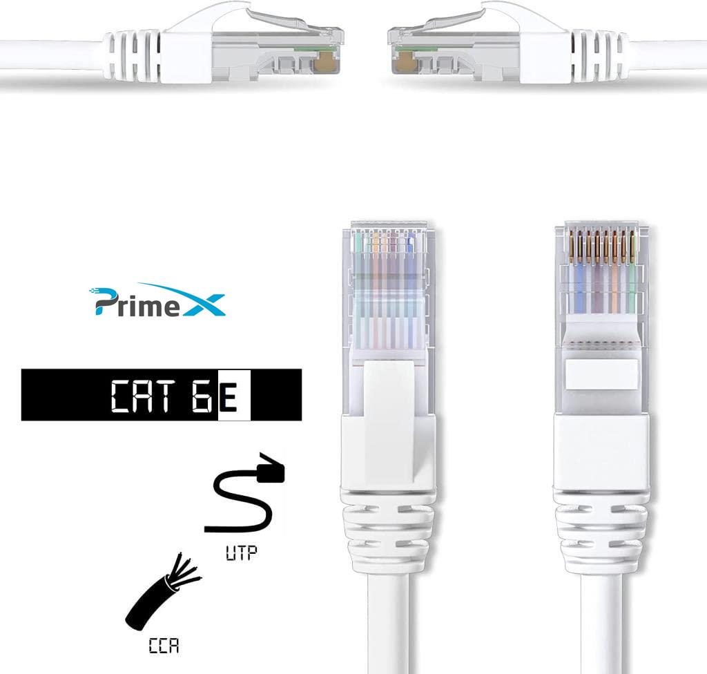 PrimeX PX-CAT625G 23AWG Gri 25 Metre Cat6E Ethernet Kablosu, Gigabit Cat6 internet Kablosu (Gigabit) PrimeX PX-CAT625G 23AWG Gri 25 Metre Cat6E Ethernet Kablosu, Gigabit Cat6 internet Kablosu (Gigabit)