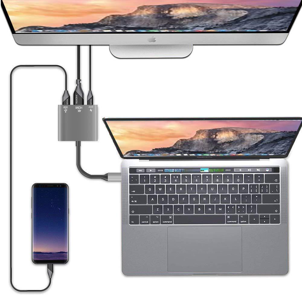 PrimeX PX-SW-U515 Gri Metal Type-C to 4K HDMI + USB 3.0 + PD şarj Çevirici Adaptör PrimeX PX-SW-U515 Gri Metal Type-C to 4K HDMI + USB 3.0 + PD şarj Çevirici Adaptör