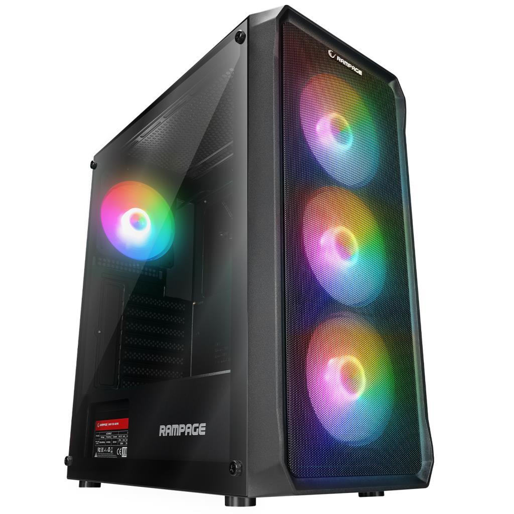 Rampage COMPACT 750W 80+ BRONZE Siyah 4*RGB Auto Fan E-ATX Mid-T Gaming Oyuncu Kasası (OUTLET) Rampage COMPACT 750W 80+ BRONZE Siyah 4*RGB Auto Fan E-ATX Mid-T Gaming Oyuncu Kasası (OUTLET)