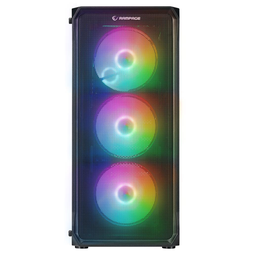 Rampage COMPACT 750W 80+ BRONZE Siyah 4*RGB Auto Fan E-ATX Mid-T Gaming Oyuncu Kasası (OUTLET) Rampage COMPACT 750W 80+ BRONZE Siyah 4*RGB Auto Fan E-ATX Mid-T Gaming Oyuncu Kasası (OUTLET)