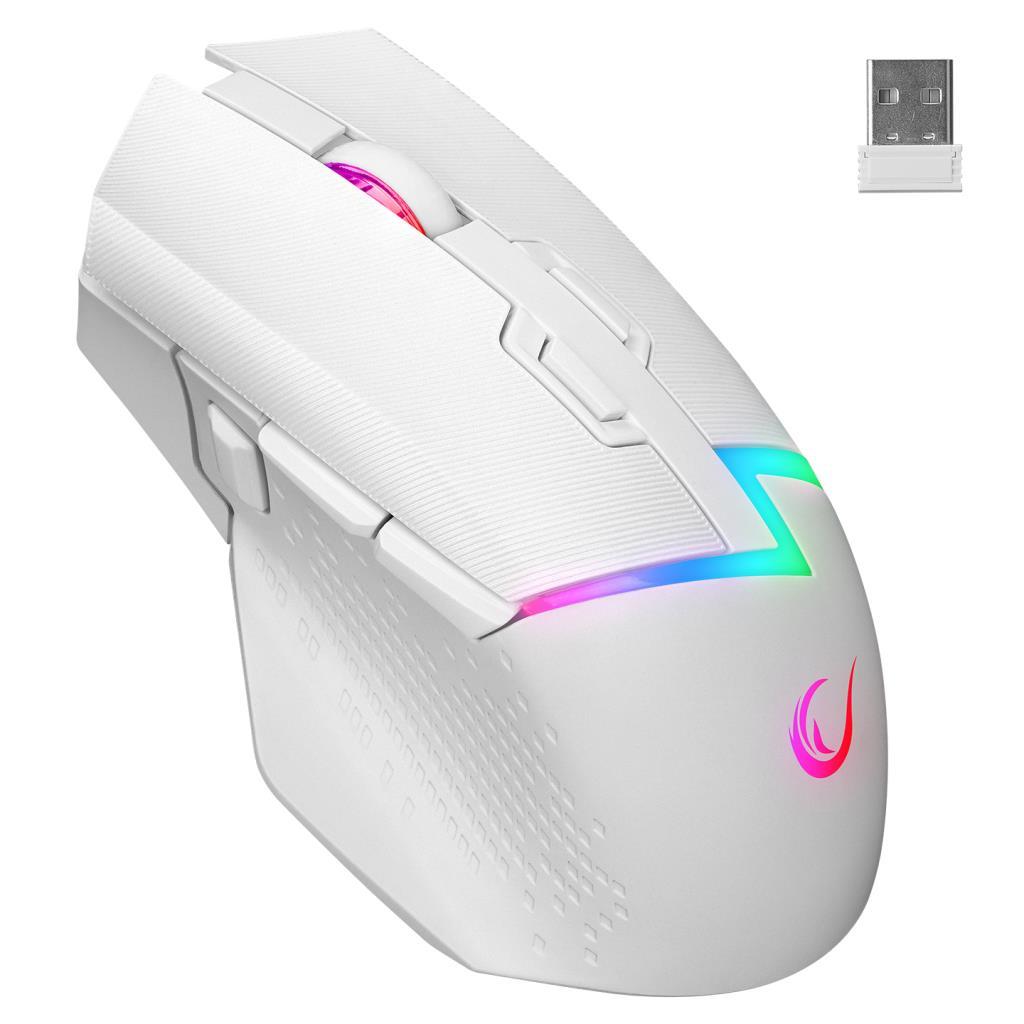 Rampage DROP M3 Beyaz RGB Şarjlı Kablolu/Kablosuz 10000DPI 10D Gaming Oyuncu Mouse Rampage DROP M3 Beyaz RGB Şarjlı Kablolu/Kablosuz 10000DPI 10D Gaming Oyuncu Mouse