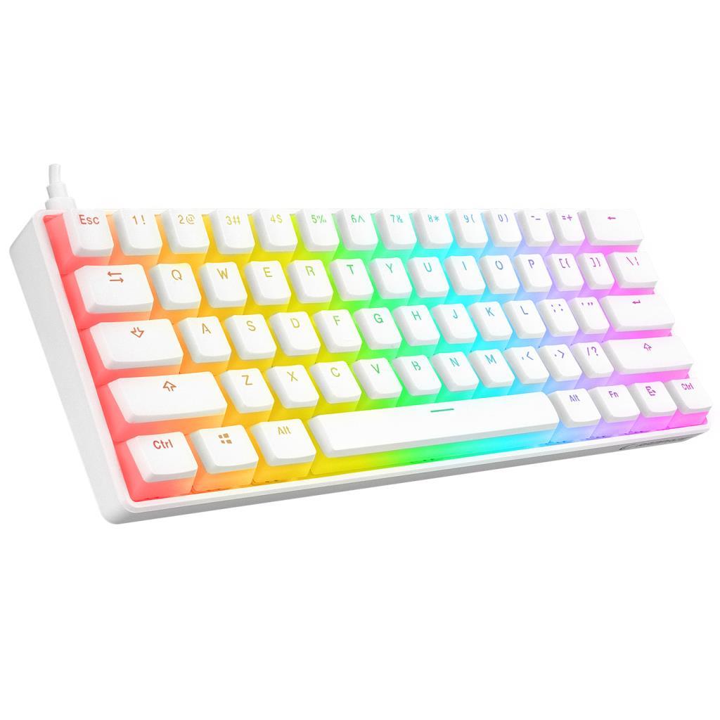 Rampage KB-R135 PARVUS Beyaz Type-C Bağlantılı RGB Puding Tuşlu Red Switch İngilizce Q Gaming Oyuncu Klavye Rampage KB-R135 PARVUS Beyaz Type-C Bağlantılı RGB Puding Tuşlu Red Switch İngilizce Q Gaming Oyuncu Klavye