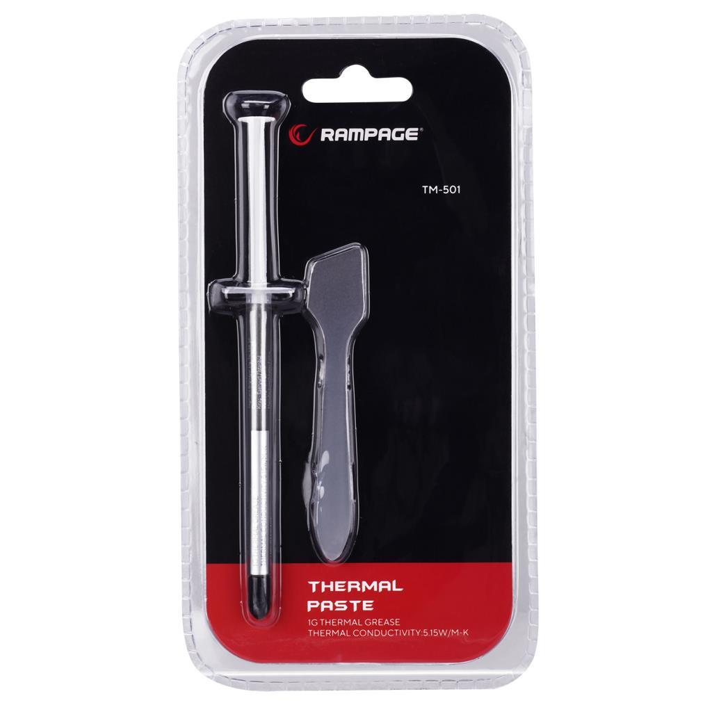 Rampage TM-501 1g 5.15w/m.K Gri Slim Tüp Termal Macun Rampage TM-501 1g 5.15w/m.K Gri Slim Tüp Termal Macun