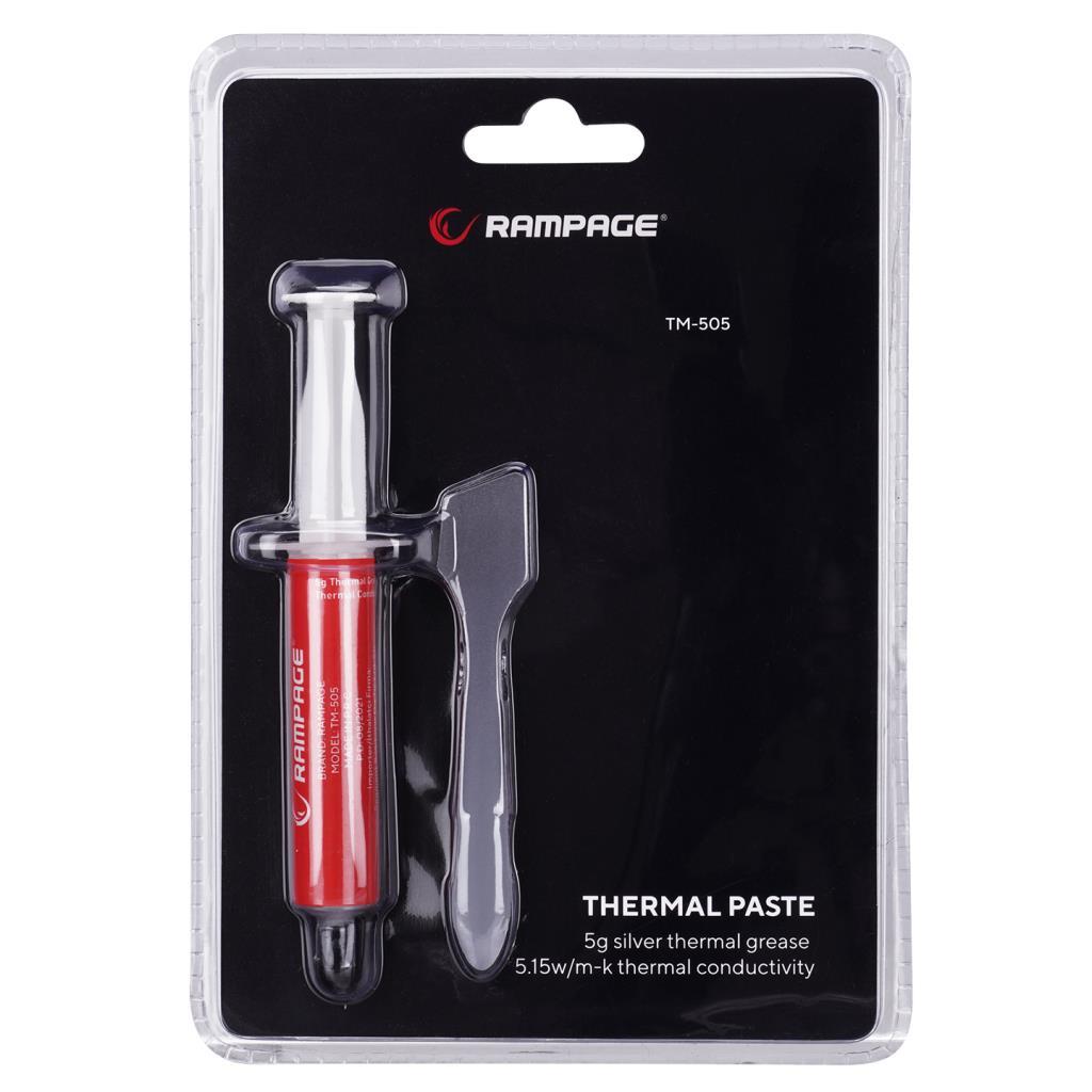 Rampage TM-505 5g 5.15w/m.K Gümüş Termal Macun Rampage TM-505 5g 5.15w/m.K Gümüş Termal Macun