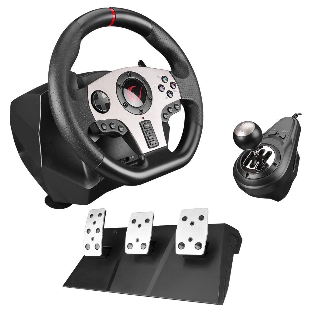 Rampage V902 PS3/PS4/PC/XBOXONE/XBOX360 /SWITCH 3 Pedallı -El Vitesli Gaming Oyuncu Direksiyonu OUTLET Rampage V902 PS3/PS4/PC/XBOXONE/XBOX360 /SWITCH 3 Pedallı -El Vitesli Gaming Oyuncu Direksiyonu OUTLET