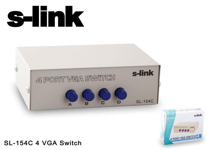 S-link SL-154C 4 VGA Switch S-link SL-154C 4 VGA Switch