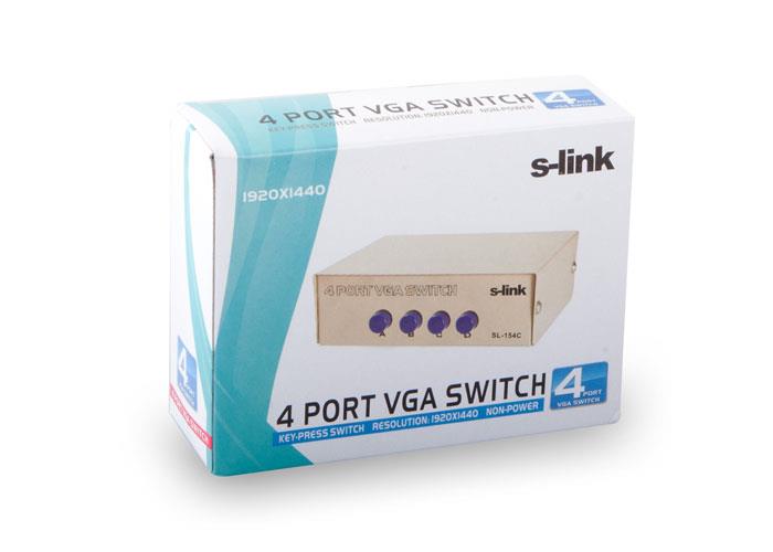 S-link SL-154C 4 VGA Switch S-link SL-154C 4 VGA Switch