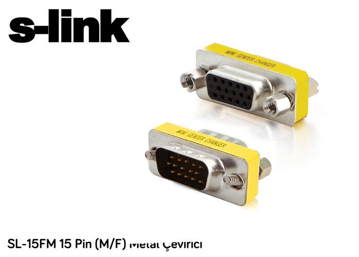 S-link SL-15FM 15 Pin (M/F) Metal Çevirici S-link SL-15FM 15 Pin (M/F) Metal Çevirici