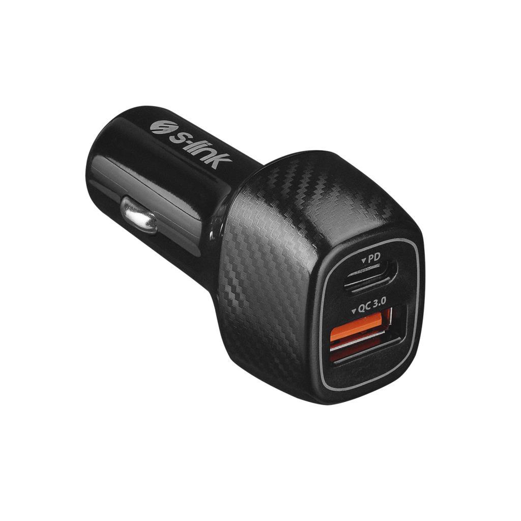 S-link SL-AC51PD 36W PD 3.0 Lightining 3.4A Hızlı Şarj PD 18 W+USB QC 3.0 Siyah Araç Şarj Cihazı S-link SL-AC51PD 36W PD 3.0 Lightining 3.4A Hızlı Şarj PD 18 W+USB QC 3.0 Siyah Araç Şarj Cihazı