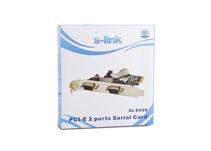 S-link SL-EX2S PCI Express Rs-232 2 Port Kart Pers232 S-link SL-EX2S PCI Express Rs-232 2 Port Kart Pers232