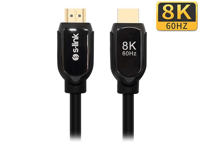 S-link SL-H8K01 HDMI TO HDMI 1.5m 8K Ultra HDR 2.1V 7680P Metal Kılıflı Kablo S-link SL-H8K01 HDMI TO HDMI 1.5m 8K Ultra HDR 2.1V 7680P Metal Kılıflı Kablo