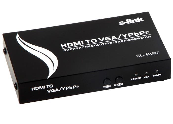 S-link SL-HV67 HDMI to VGA+YPBPR Çevirici (11529) S-link SL-HV67 HDMI to VGA+YPBPR Çevirici (11529)