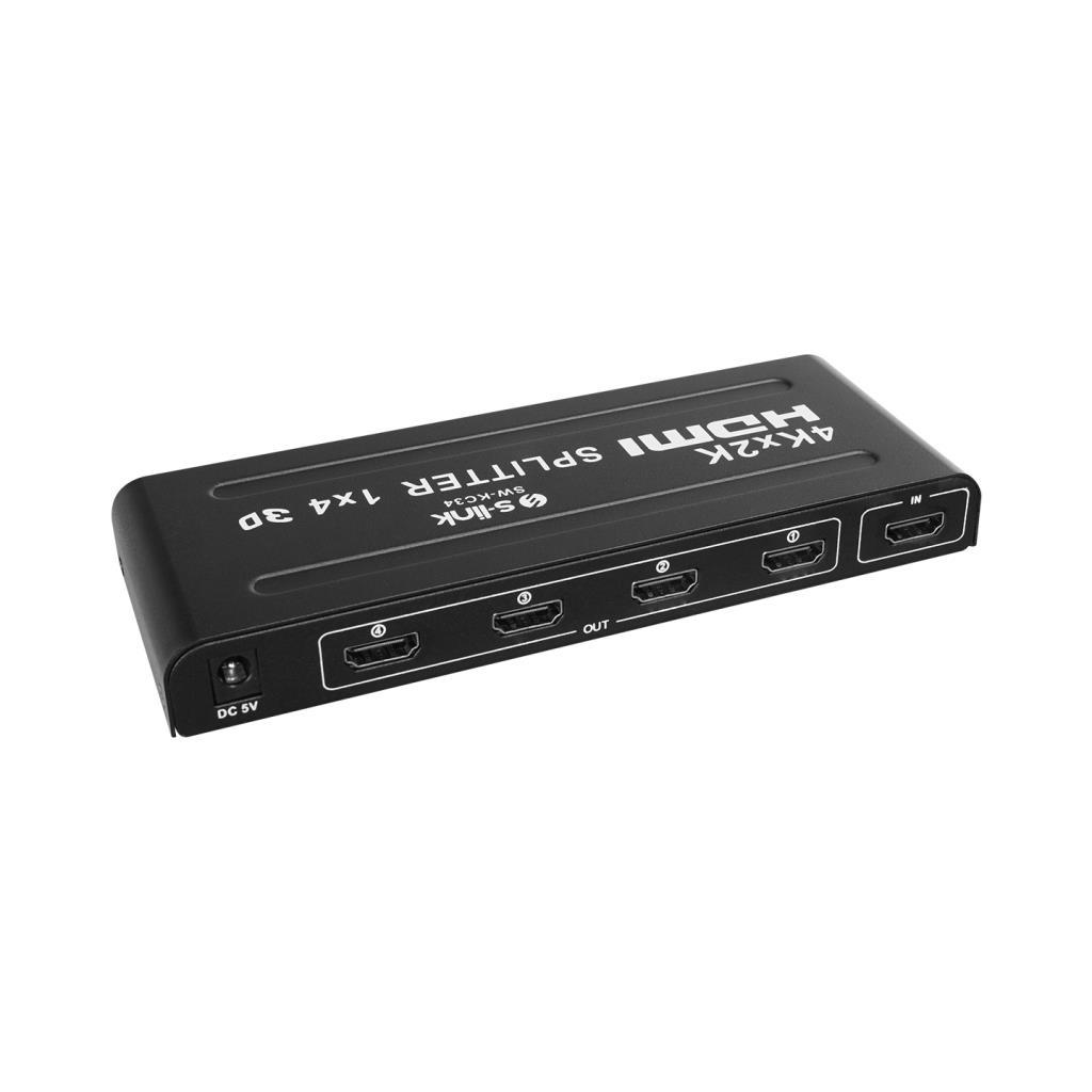 S-link SW-KC34 4 Port 4K*2K HDMI Splitter, 4Port HDMI Splitter S-link SW-KC34 4 Port 4K*2K HDMI Splitter, 4Port HDMI Splitter