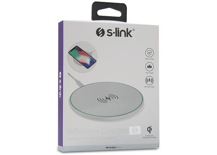 S-Link Swapp SW-CWF80 QI Sertifikalı 10W 5V/2A- 9V/1.1A Beyaz Kablosuz Şarj Cihazı S-Link Swapp SW-CWF80 QI Sertifikalı 10W 5V/2A- 9V/1.1A Beyaz Kablosuz Şarj Cihazı