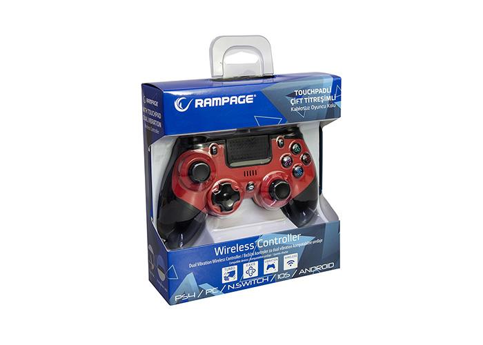 Snopy Rampage SG-RPS4 PLUS Kırmızı Bluetooth Çift Titreşimli PS4-Gamepad Joypad Snopy Rampage SG-RPS4 PLUS Kırmızı Bluetooth Çift Titreşimli PS4-Gamepad Joypad