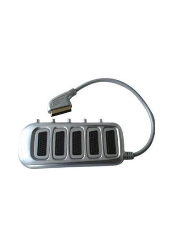 Swat scart To 5x scart çoklayıcı 0,5 Metre Gri Swat scart To 5x scart çoklayıcı 0,5 Metre Gri