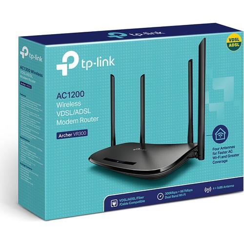 TP-Link Archer VR300 AC 1200 Mbps Wireless Fiber/VDSL/ADSL Modem Router TP-Link Archer VR300 AC 1200 Mbps Wireless Fiber/VDSL/ADSL Modem Router