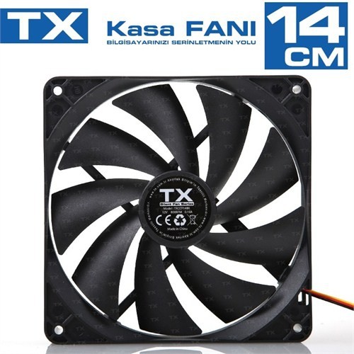 TX 14cm Siyah Kasa Fanı (TXCCF14BK) TX 14cm Siyah Kasa Fanı (TXCCF14BK)